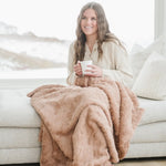 Patterned Faux Fur Throw Blanket Saranoni Luxuriously Soft Saranoni Everetts Place Boutique 119.00