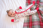 Dreamlet Paws And Claus Convertible Zip Footies 12-18M Bamboo - Apparel & Accessories > Clothing > Baby & Toddler Clothing > Baby & Toddler Sleepwear Convertible Zip Footies