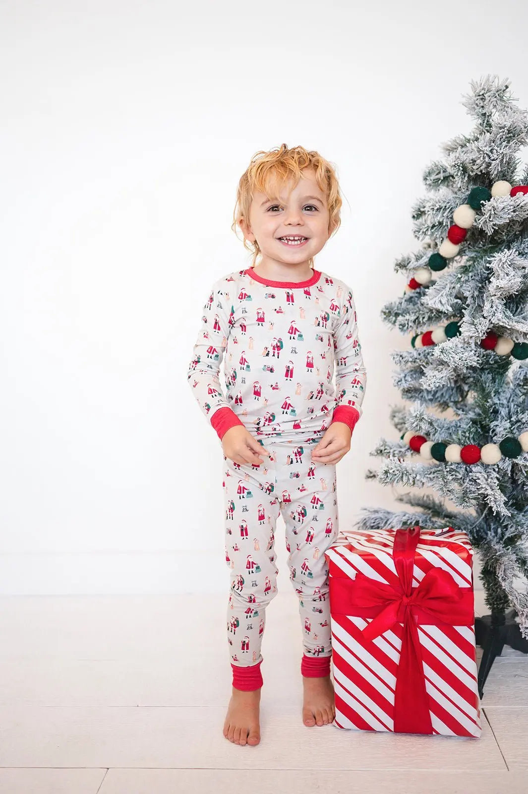 Dreamlet Paws And Claus Bamboo Pajamas Two Piece Set Dreamlet - Apparel & Accessories > Clothing > Baby & Toddler Clothing > Baby & Toddler Sleepwear Two Piece PJs