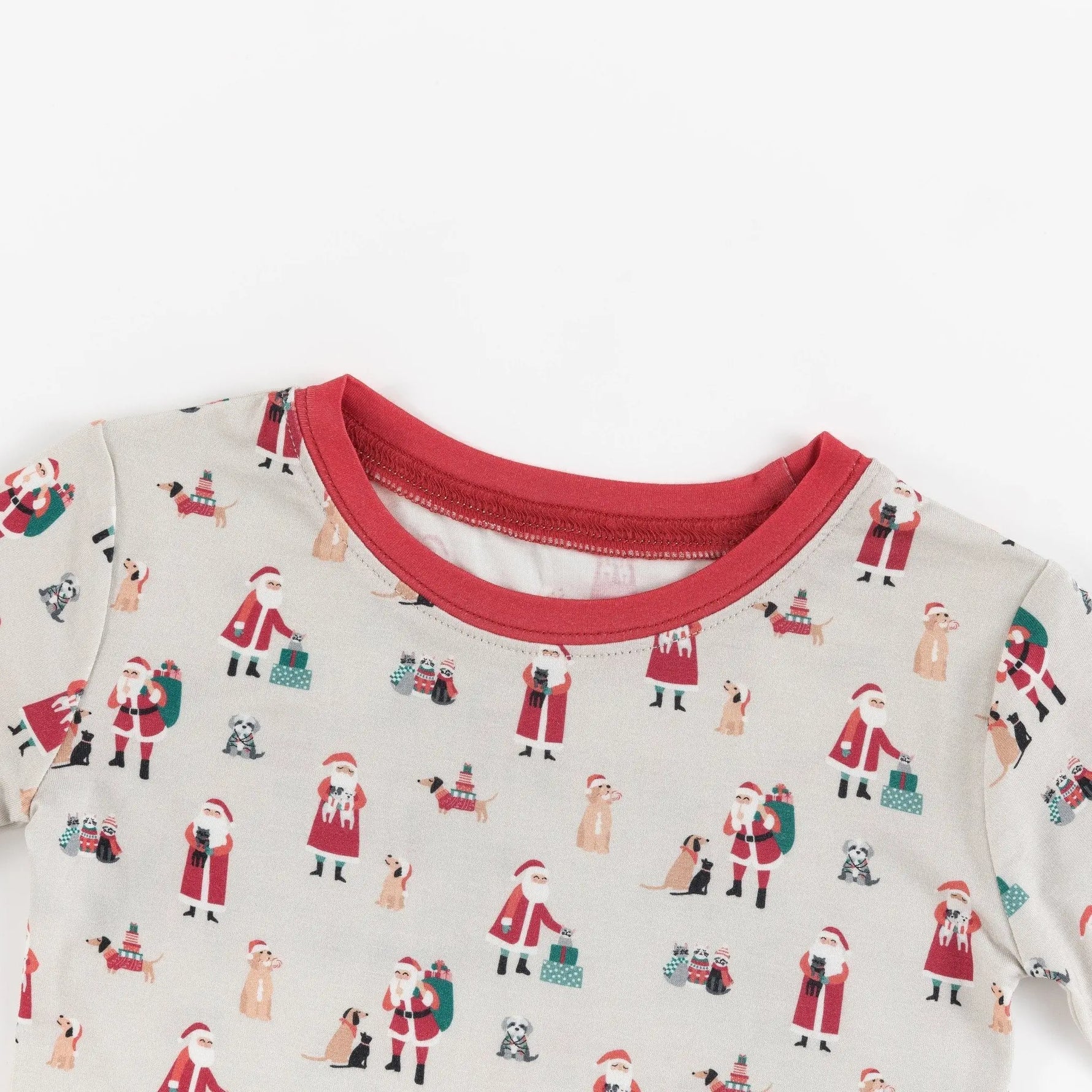 Dreamlet Paws And Claus Bamboo Pajamas Two Piece Set Dreamlet - Apparel & Accessories > Clothing > Baby & Toddler Clothing > Baby & Toddler Sleepwear Two Piece PJs
