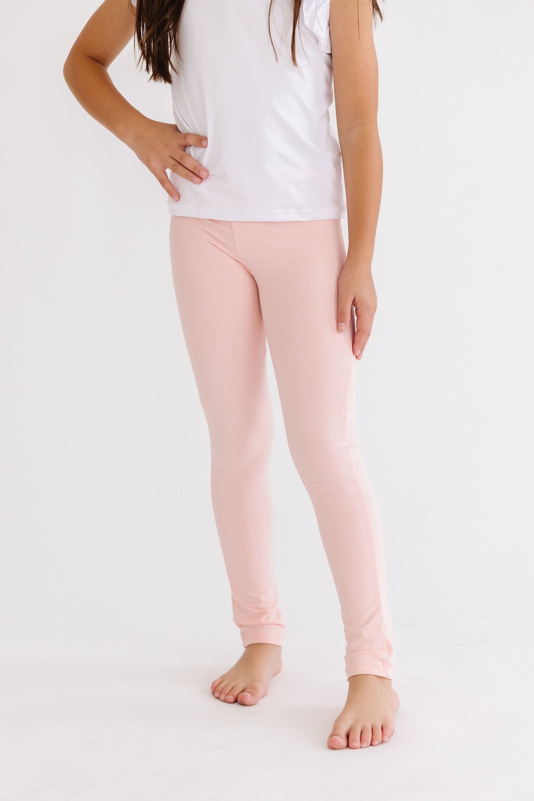 Mila & Rose organic peach baby leggings