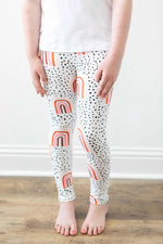 Mila & Rose ® Peach Rainbow High Waisted Leggings For Layering Wear - Apparel & Accessories > Clothing > Pants Leggings