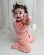 Bubble Baby Peach | Snap Footie - 