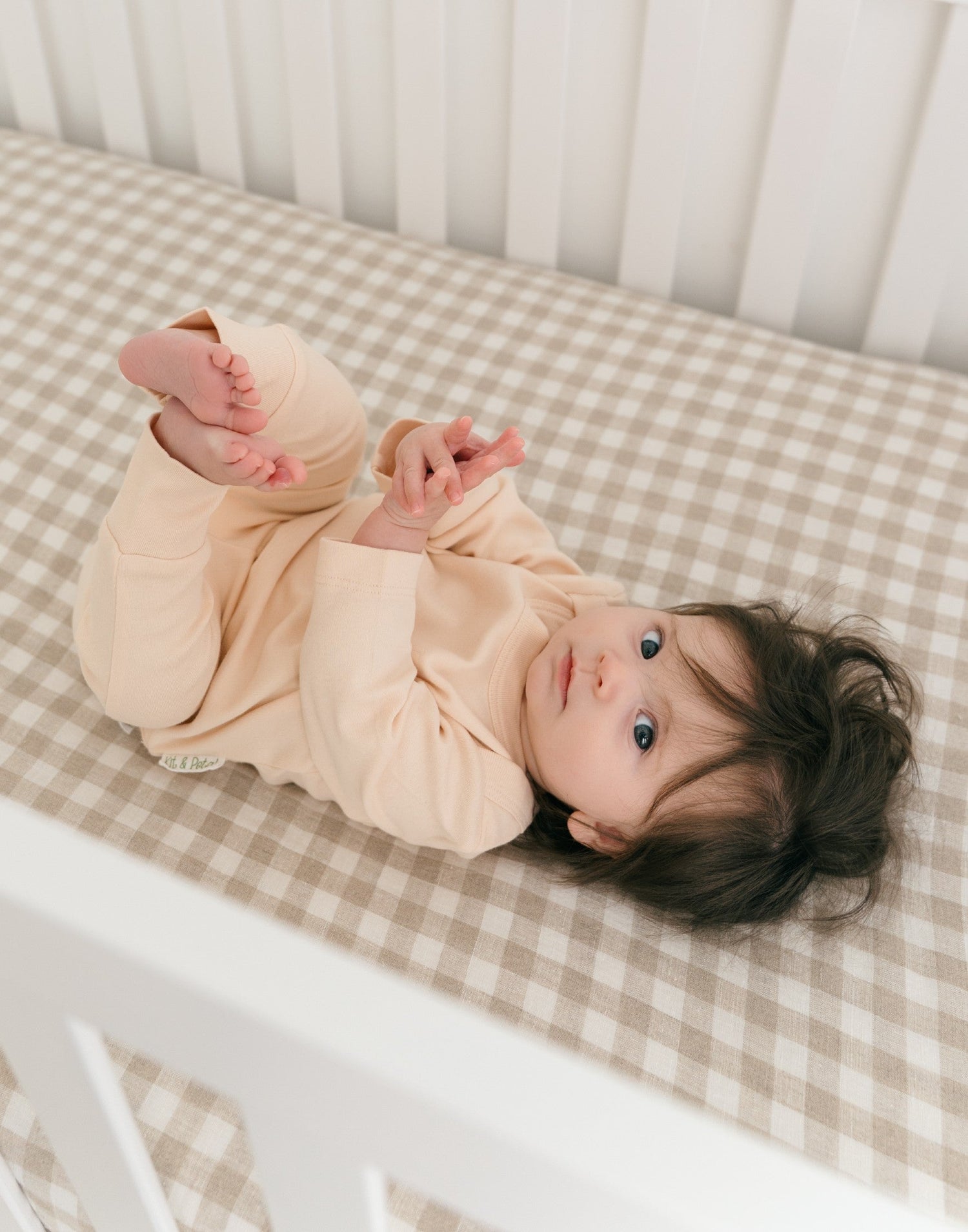 Organic Cotton Long Sleeve Shirt, Envelope Neckline