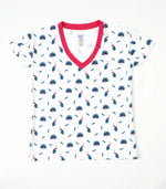 Bubble Baby Peacock | Adult V Neck - 