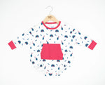 Bubble Baby Peacock | Long Sleeve Bubble Romper - 
