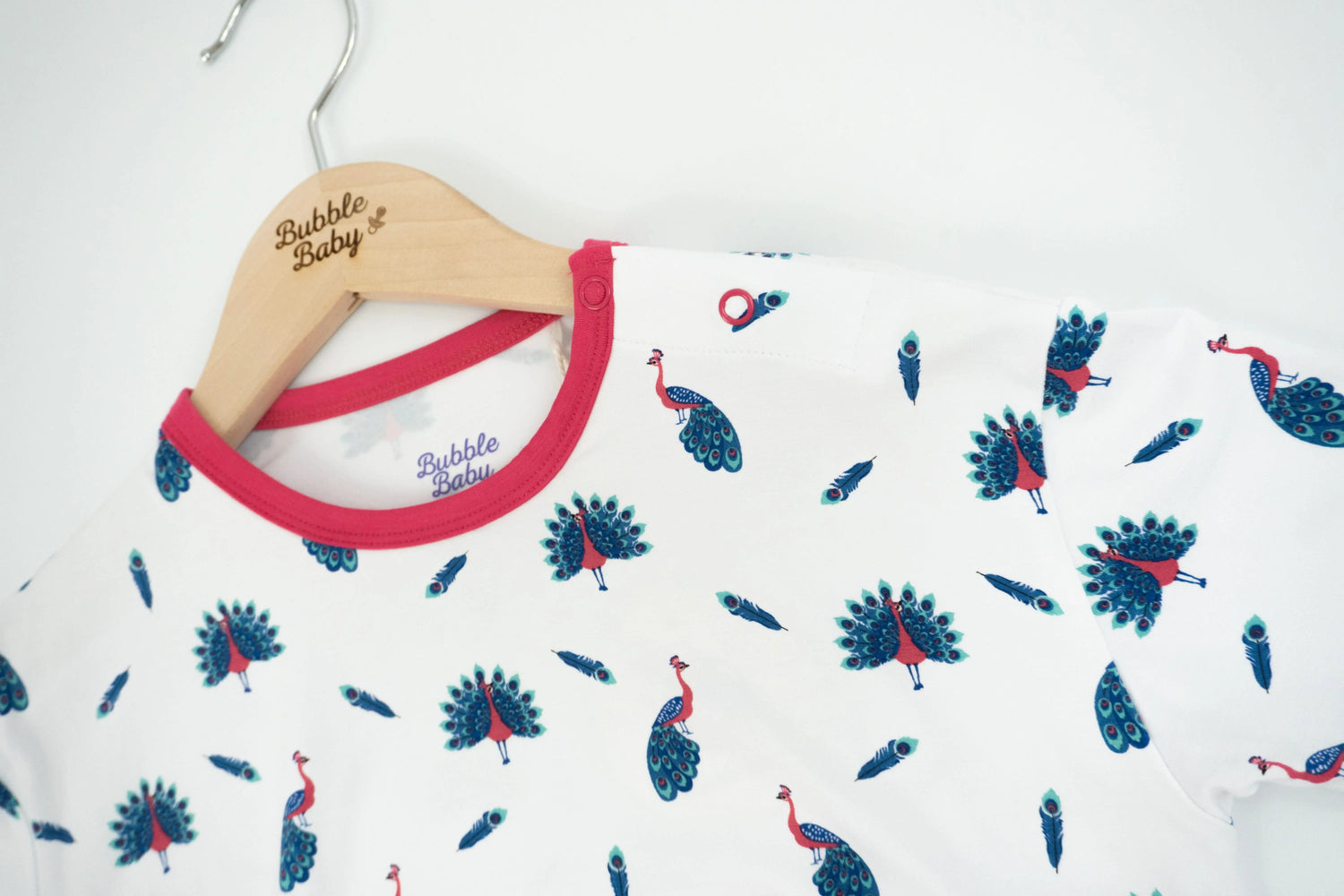 Bubble Baby Peacock | Long Sleeve Bubble Romper - 