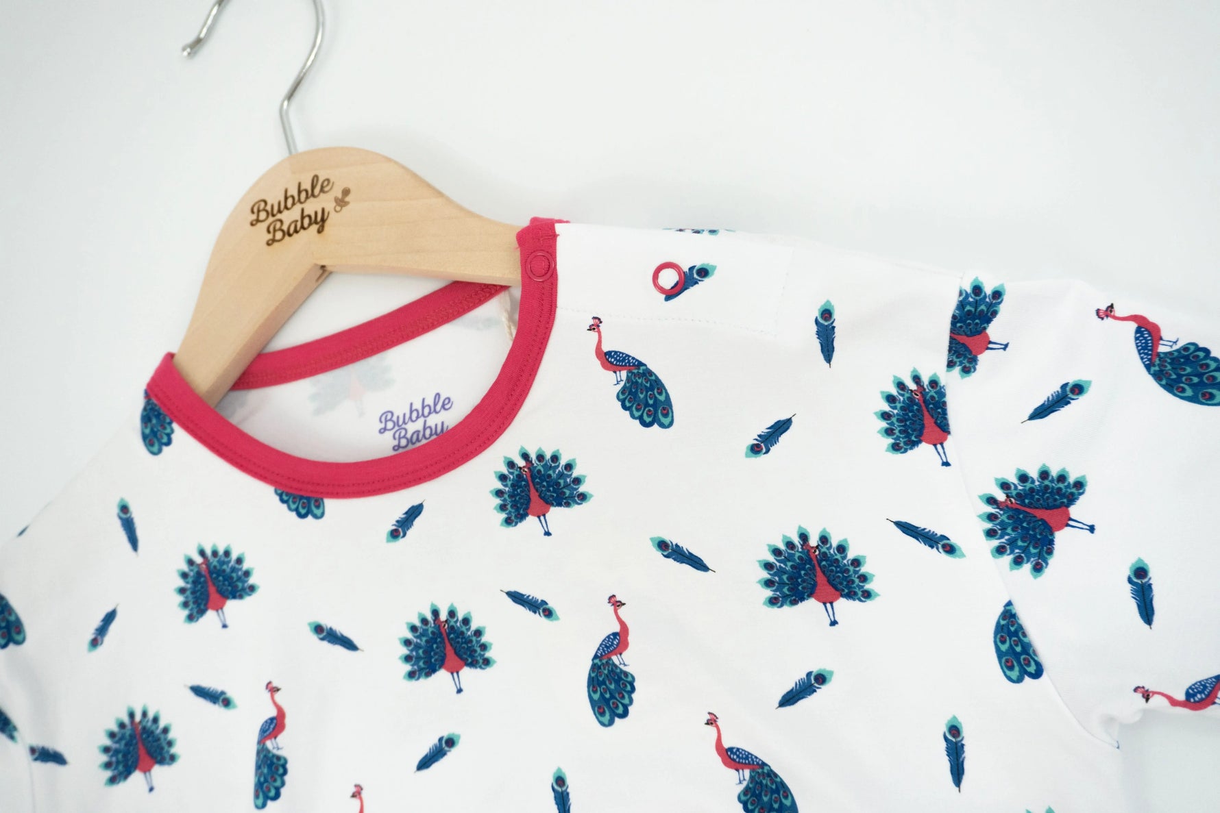 Bubble Baby Peacock | Long Sleeve Bubble Romper - 