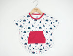 Bubble Baby Peacock | Short Sleeve Bubble Romper - 
