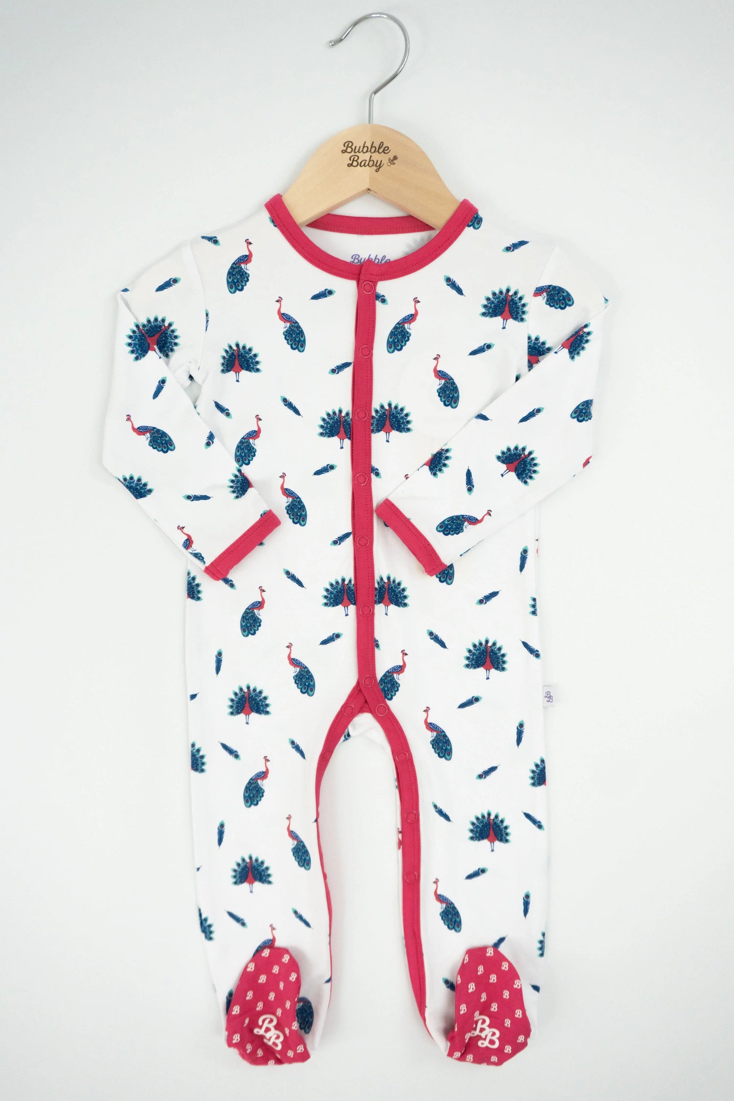 Bubble Baby Peacock | Snap Footie - 