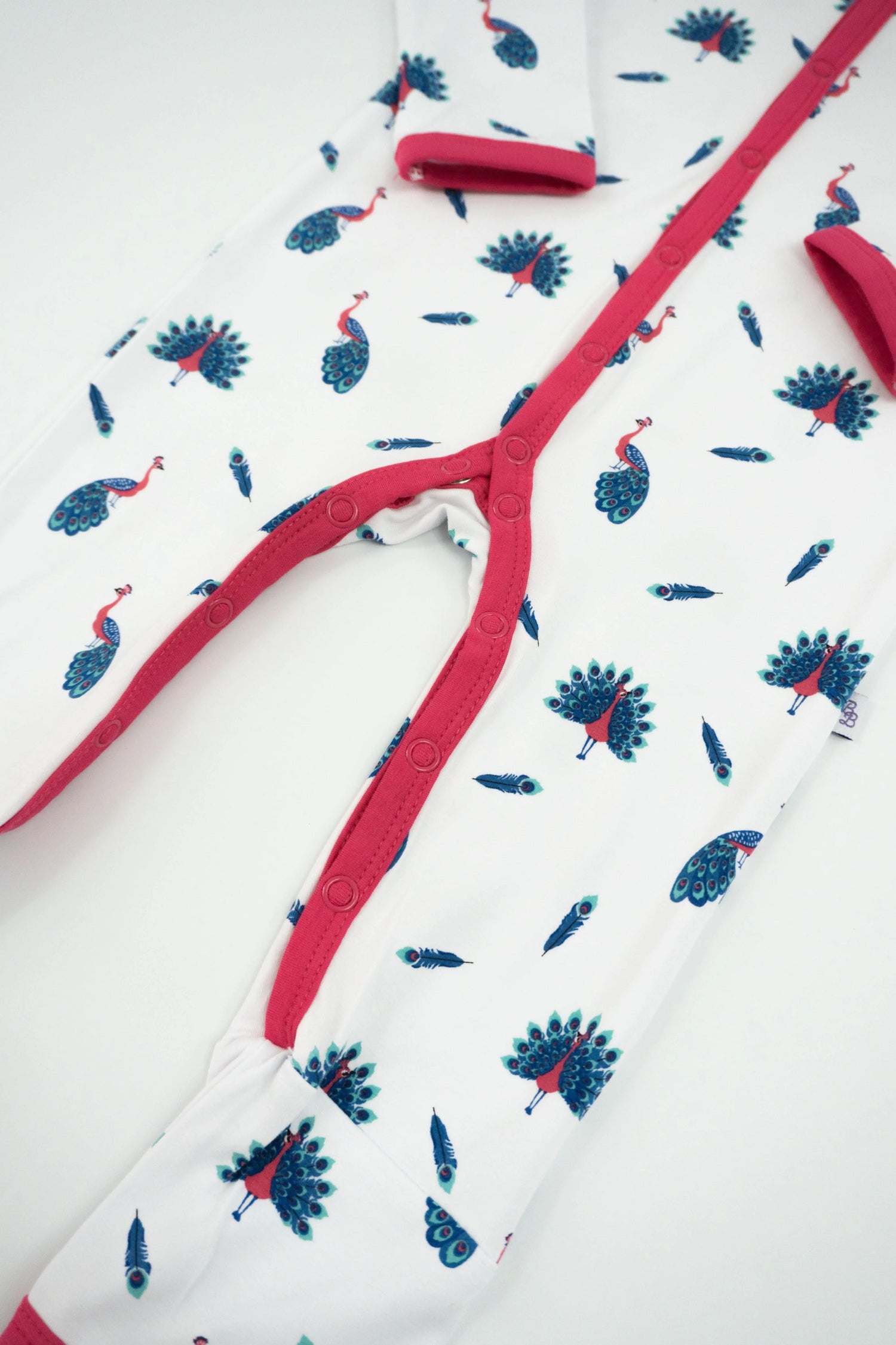 Bubble Baby Peacock | Snap Romper - 