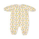 Angel Dear Peasant Romper Cozy Organic Cotton Muslin With Elastic Neck - Apparel & Accessories > Clothing > Baby & Toddler Clothing > Baby One-Pieces 910