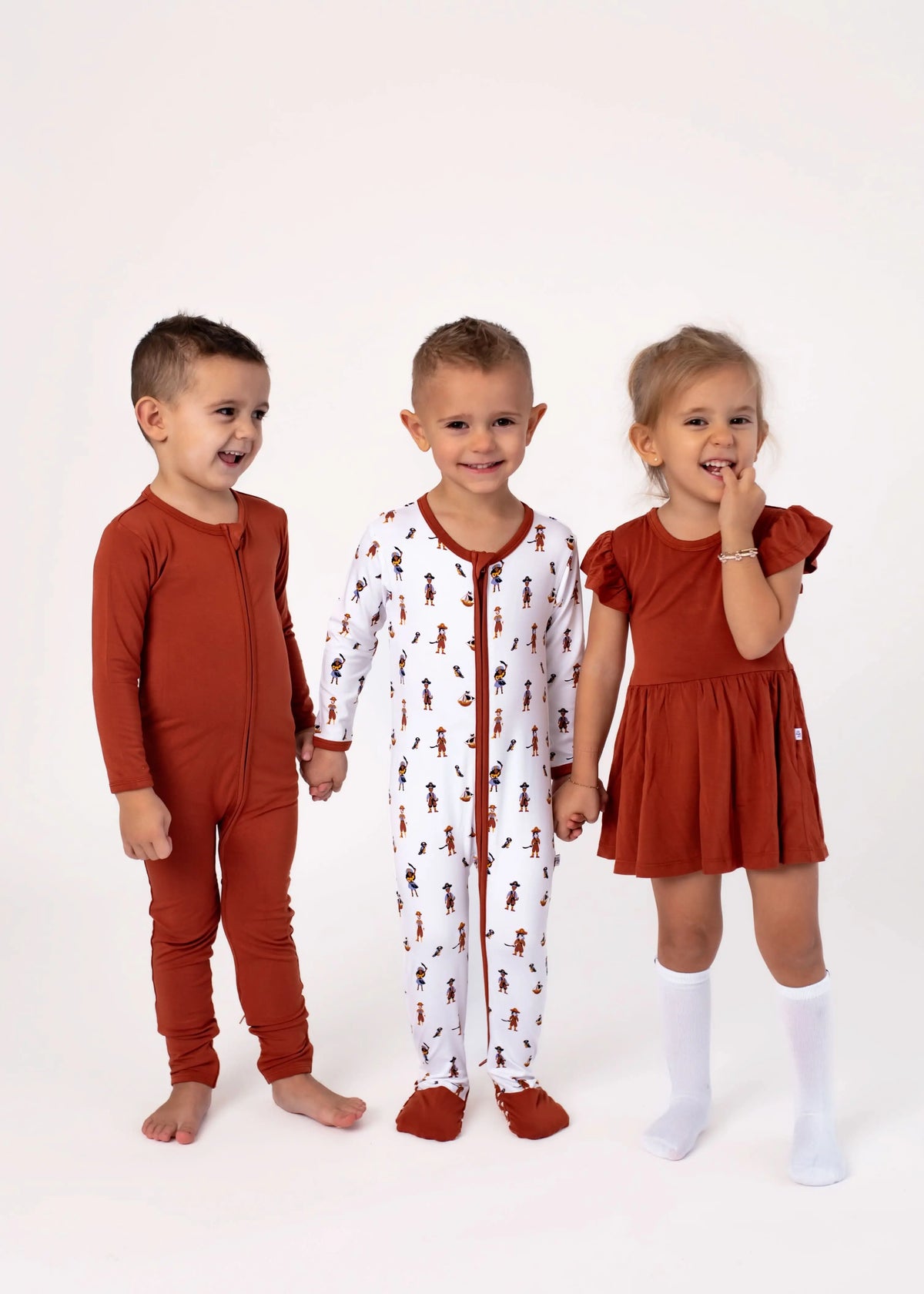Bubble Baby Pecan | Flutter Bodysuit Dress - 