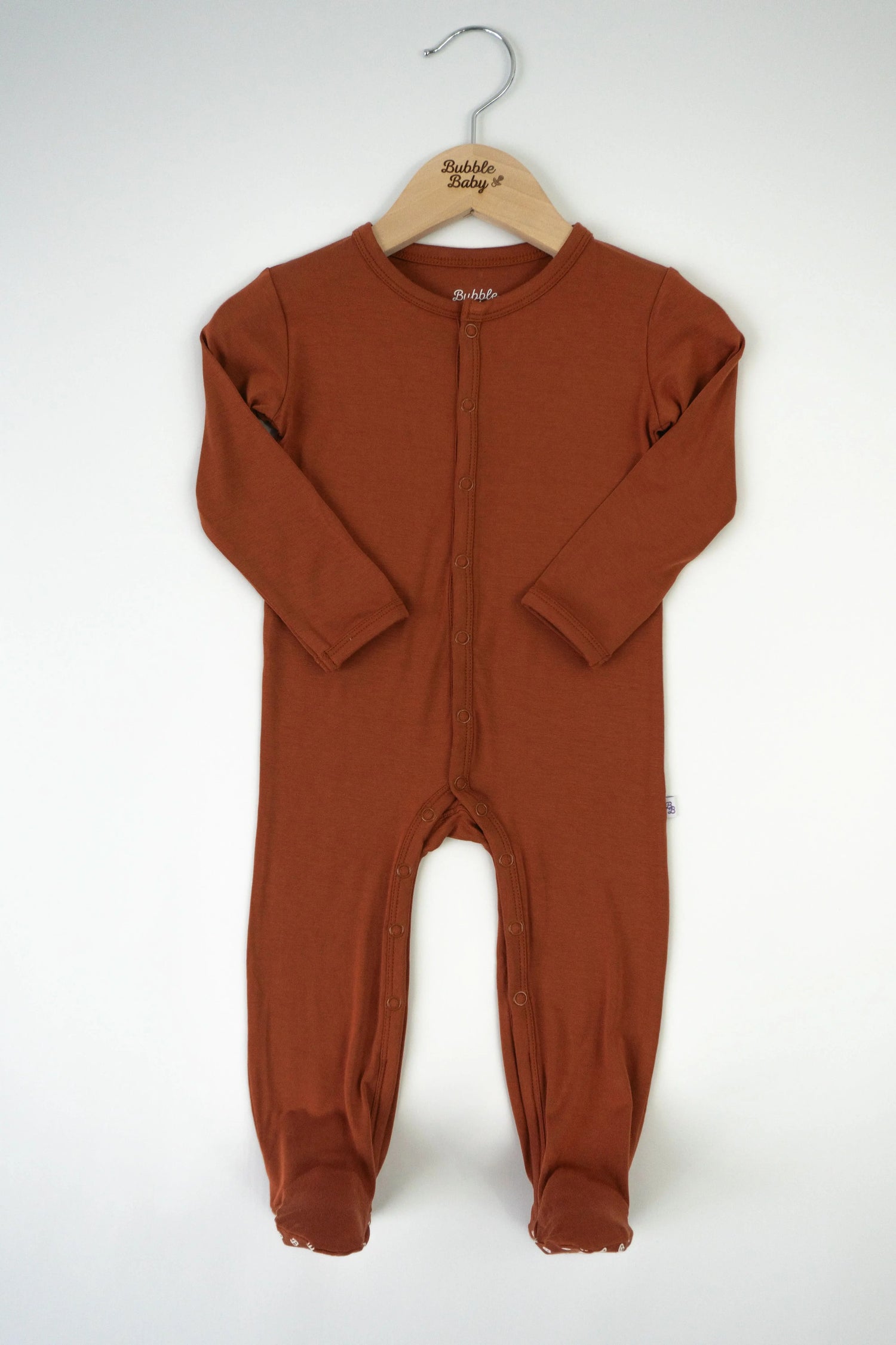 Bubble Baby Pecan | Snap Footie - 
