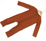 Bubble Baby Pecan | Snap Romper - 