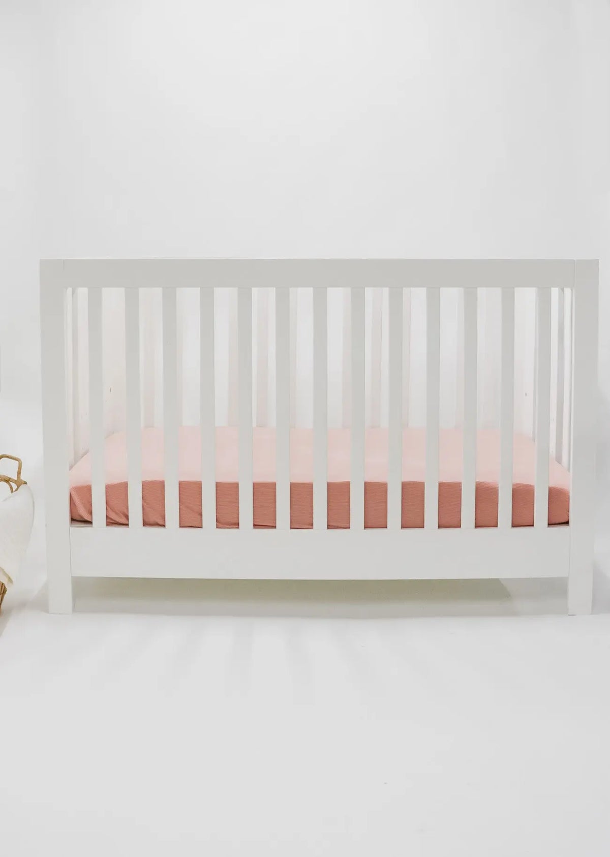 Peony Ribbed Crib Sheet - Everetts Place