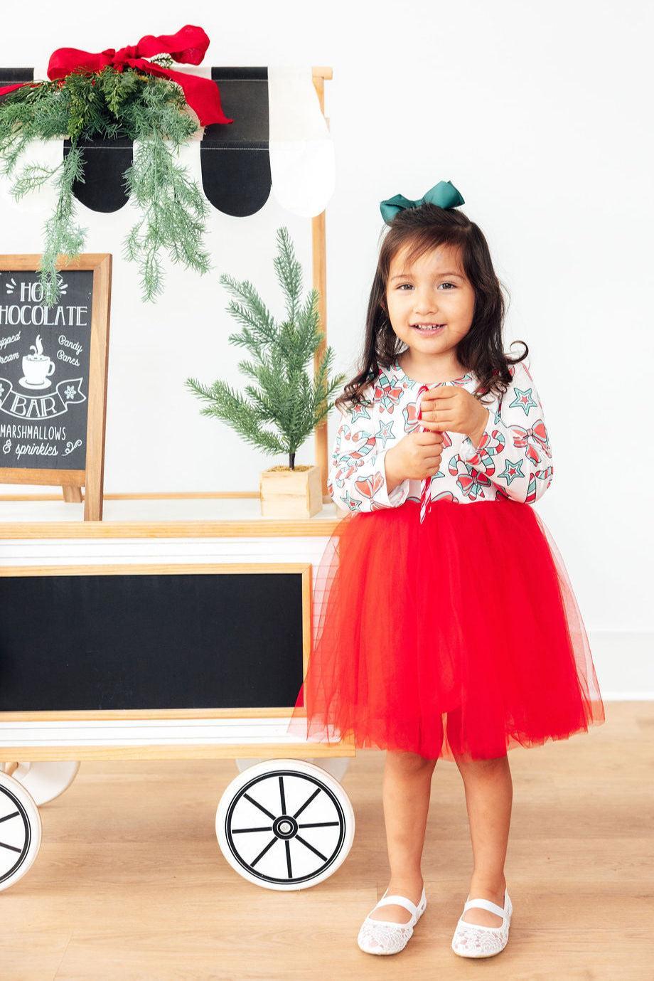 Peppermint Princess L/S Tutu Dress by Mila & Rose ®