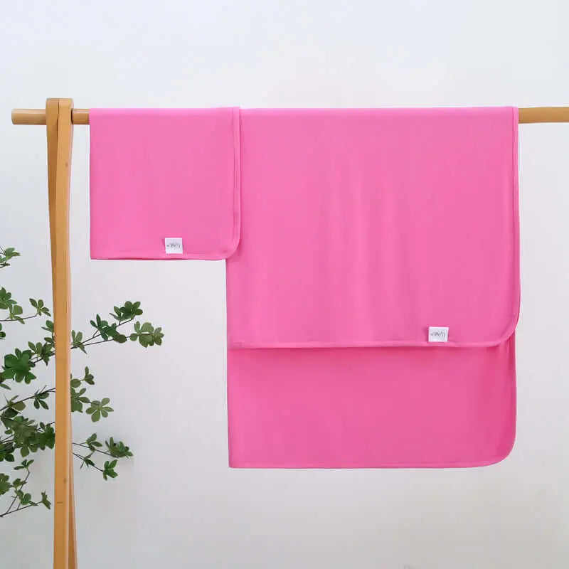 Luxie Charm Perfectly Pink Bamboo Swaddle Blanket - Everetts Place Boutique - 