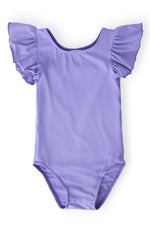 Periwinkle Short Sleeve Flutter Leotard for Girls Mila & Rose ® Everetts Place: Online Boutique