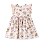 Petal Patch Baby Girl Dress Bamboo Spandex And Eyelet Garden Dress Tesa Babe 