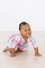 Mila & Rose ® Petal Perfection Three Quarter Sleeve Twirl Baby Bodysuit - Apparel & Accessories > Clothing > Baby & Toddler Clothing > Baby & Toddler Dresses Twirl Bodysuit - 3/4 Sleeve