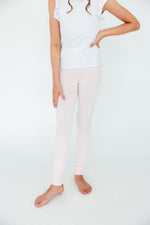 Mila & Rose organic baby petal pink leggings.