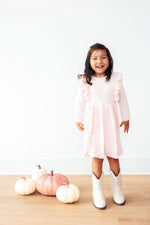 Mila & Rose ® Petal Pink Long Sleeve Ruffle Twirl Dress Mila Rose - Everetts Place Boutique - 