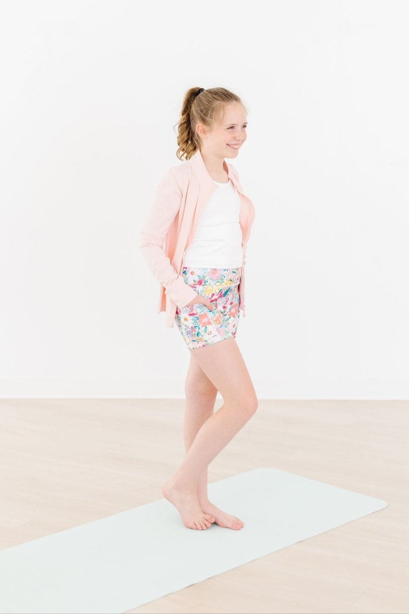 Mila & Rose ® Petal Power Active Shorty Shorts for Dance and Yoga - Everetts Place Boutique - 