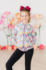 Petal Power Full Zip Ruffle Active Jacket For Girls Mila & Rose ® Everetts Place: Online Boutique