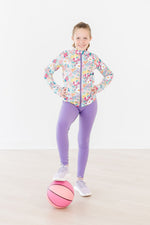 Petal Power Full Zip Ruffle Active Jacket For Girls Mila & Rose ® Everetts Place: Online Boutique