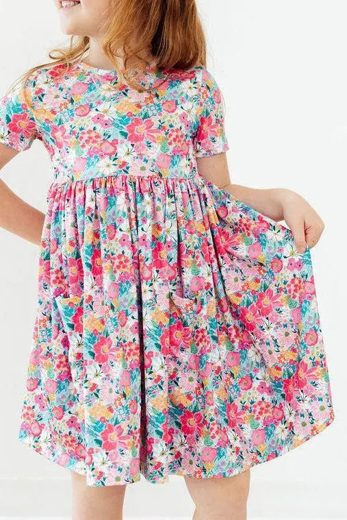 Mila & Rose ® Petal Promises S/S Pocket Twirl Dress - 