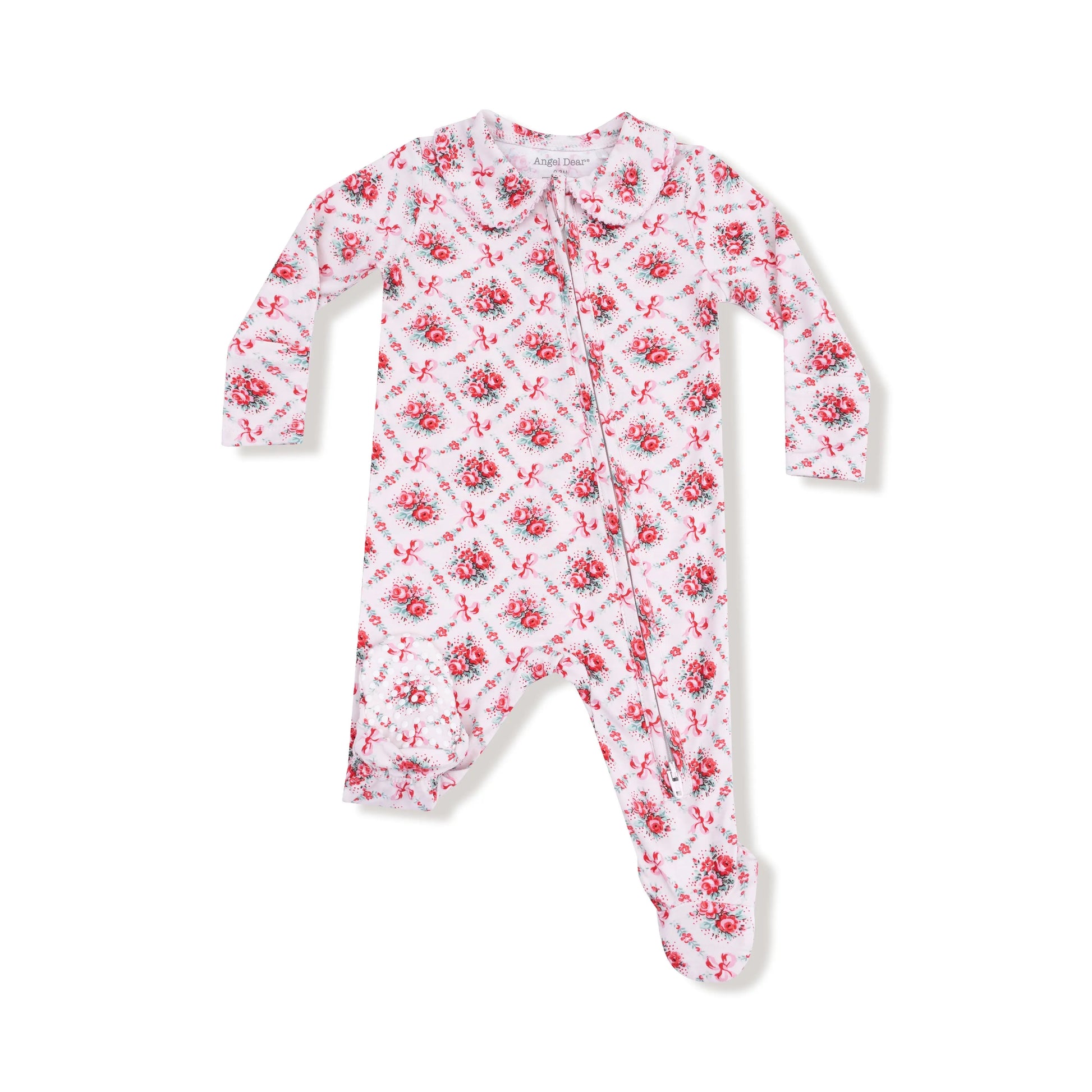 Peter Pan 2 Way Zipper Footie with Collar Baby Comfort Angel Dear Everetts Place: Online Boutique