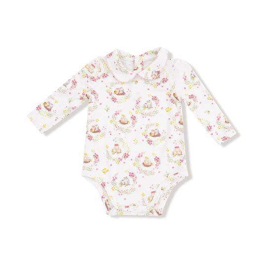 Peter Pan Collar Bodysuit Preorder Cozy Classic Baby Angel Dear Everetts Place: Online Boutique