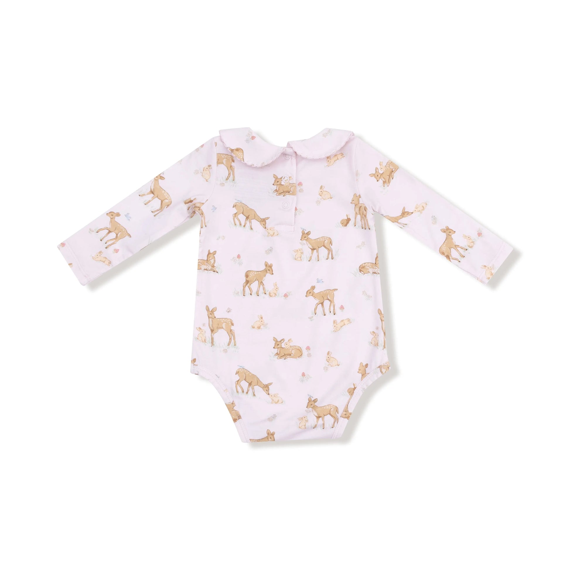 Peter Pan Collar Long Sleeve Baby Bodysuit By Angel Dear Angel Dear Everetts Place: Online Boutique