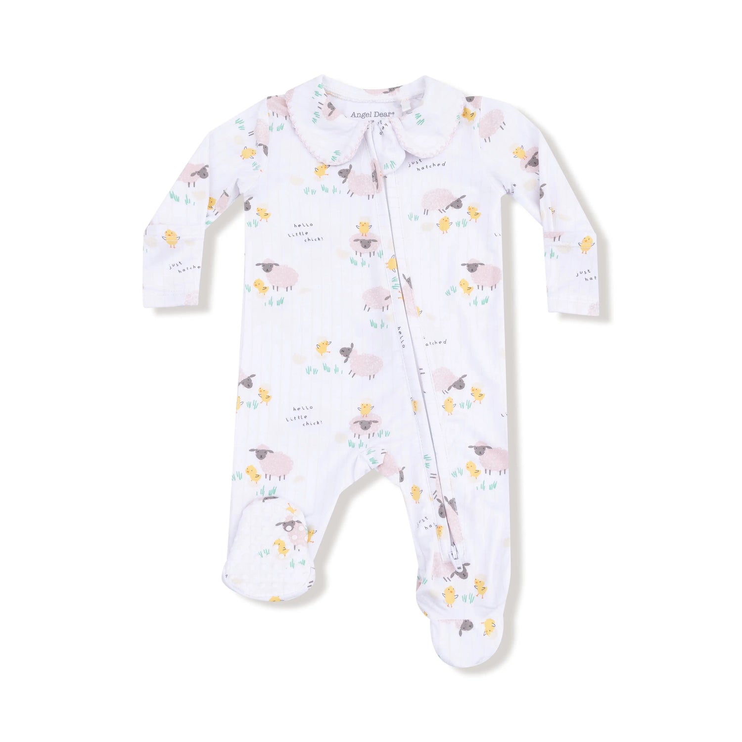 Angel Dear Peter Pan Two Way Zipper Footie With Peter Pan Collar - Apparel & Accessories > Clothing > Baby & Toddler Clothing > Baby & Toddler Sleepwear 582