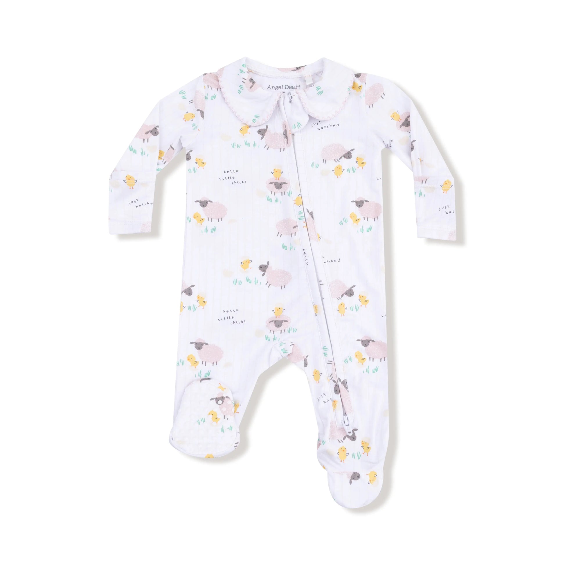 Peter Pan Two Way Zipper Footie With Peter Pan Collar Angel Dear Everetts Place: Online Boutique