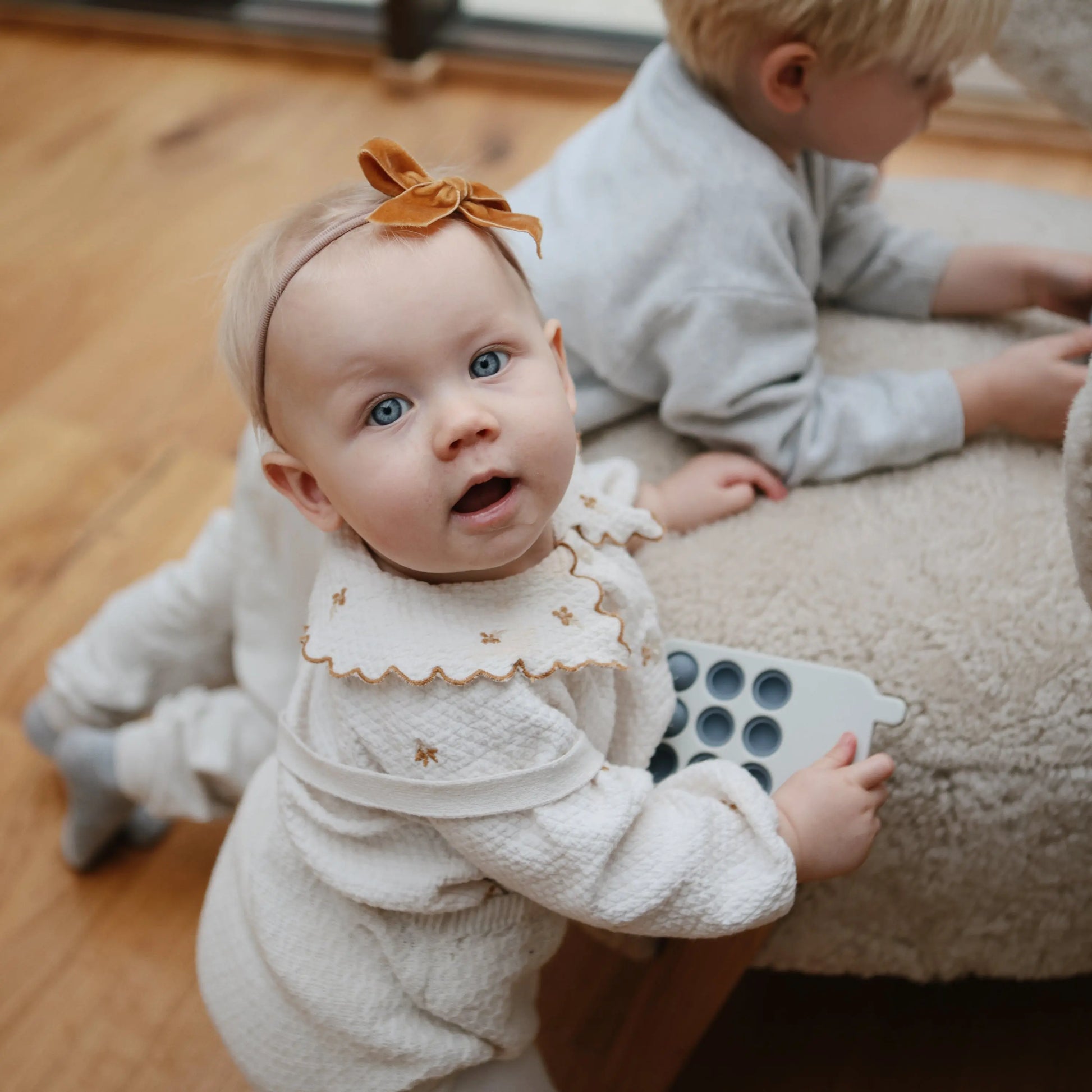 Phone Press Toy for Sensory Exploration and Fine Motor Skill Development Mushie Everetts Place: Online Boutique