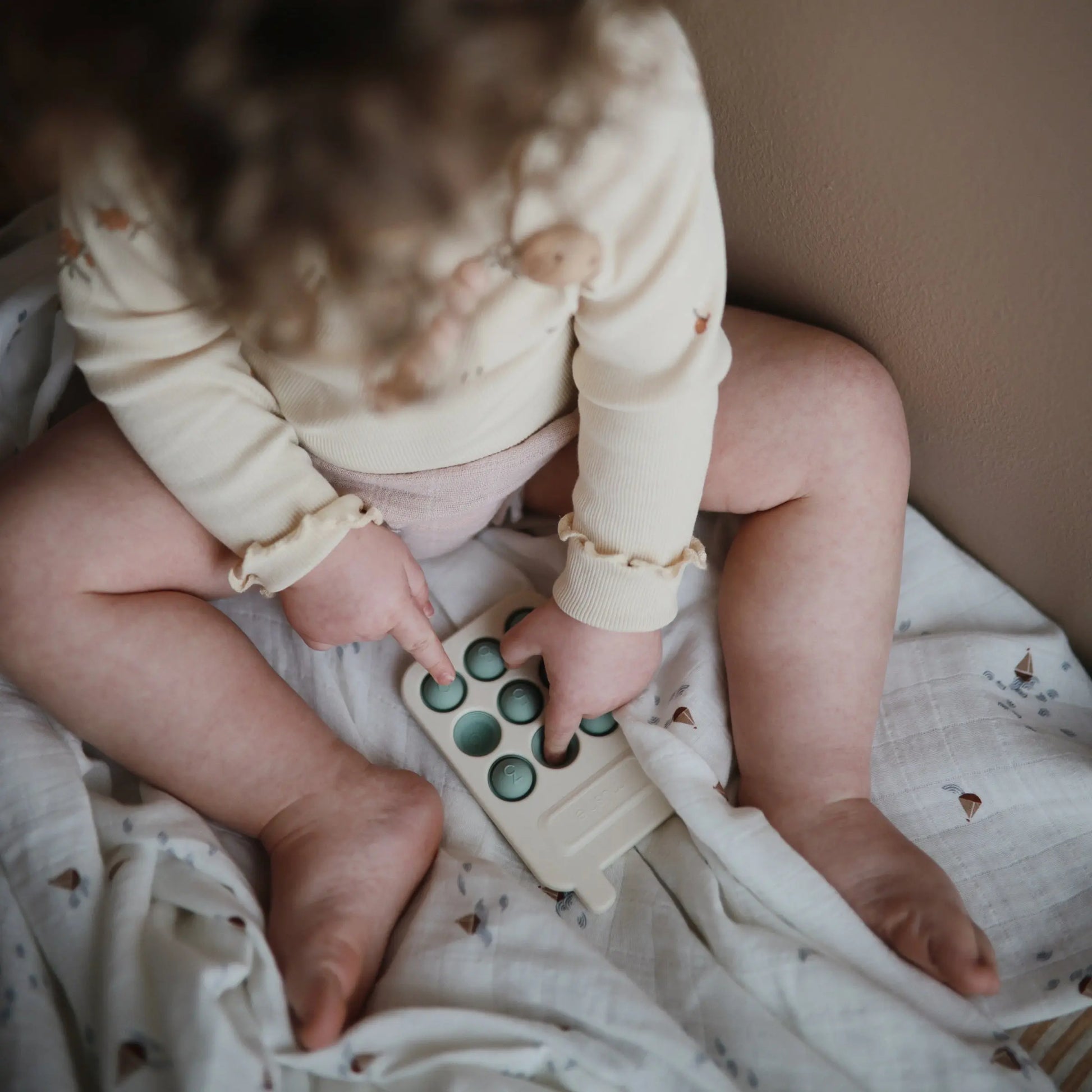 Phone Press Toy for Sensory Exploration and Fine Motor Skill Development Mushie Everetts Place: Online Boutique