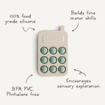 Mushie Phone Press Toy for Sensory Exploration and Fine Motor Skill Development - Baby & Toddler > Baby Toys & Activity Equipment > Push & Pull Toys Press Toy