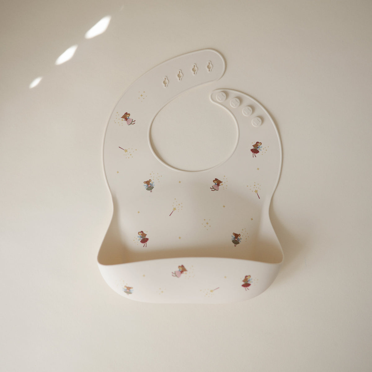 Silicone Baby Bib, Polka Dot Print by Mushie