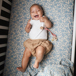 Mushie organic cotton muslin swaddle blanket