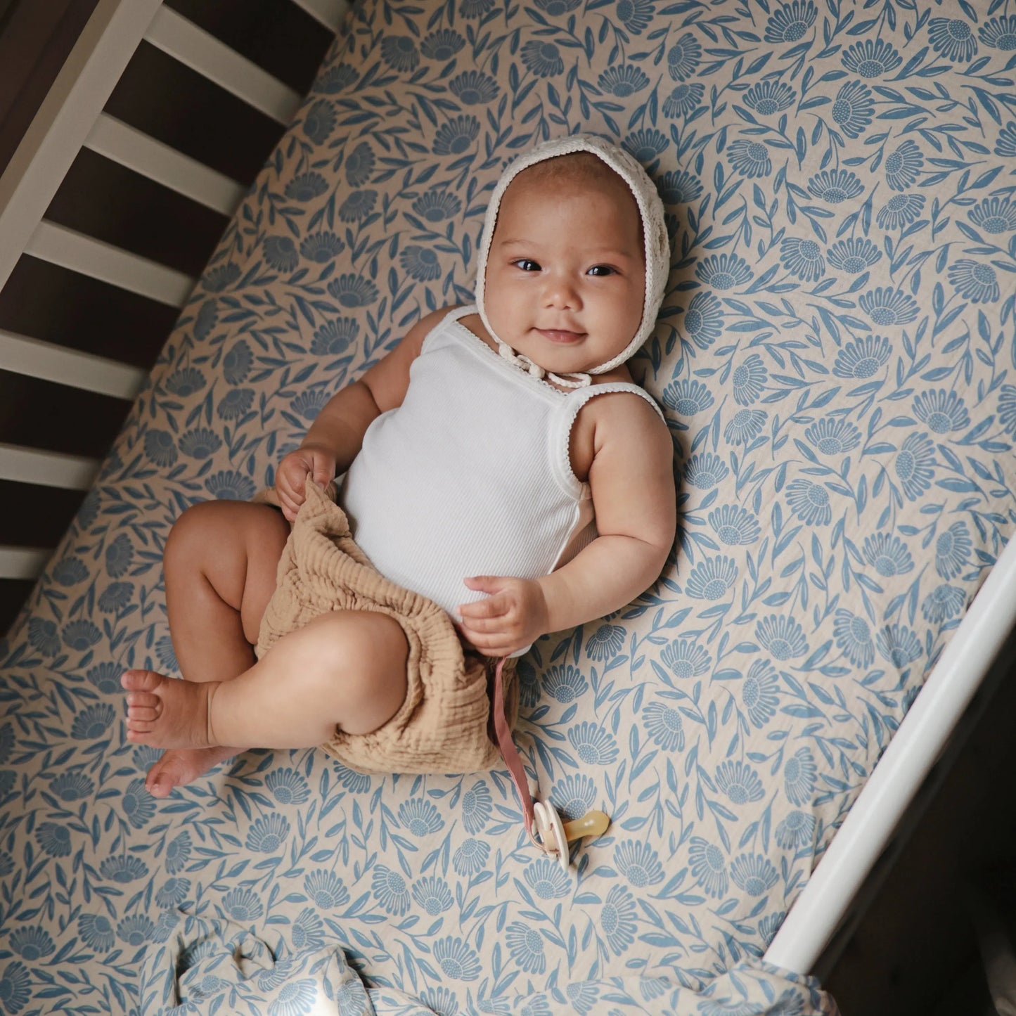 Extra Soft Muslin Crib Sheet for Baby 100% Cotton Breathable and Cozy Mushie