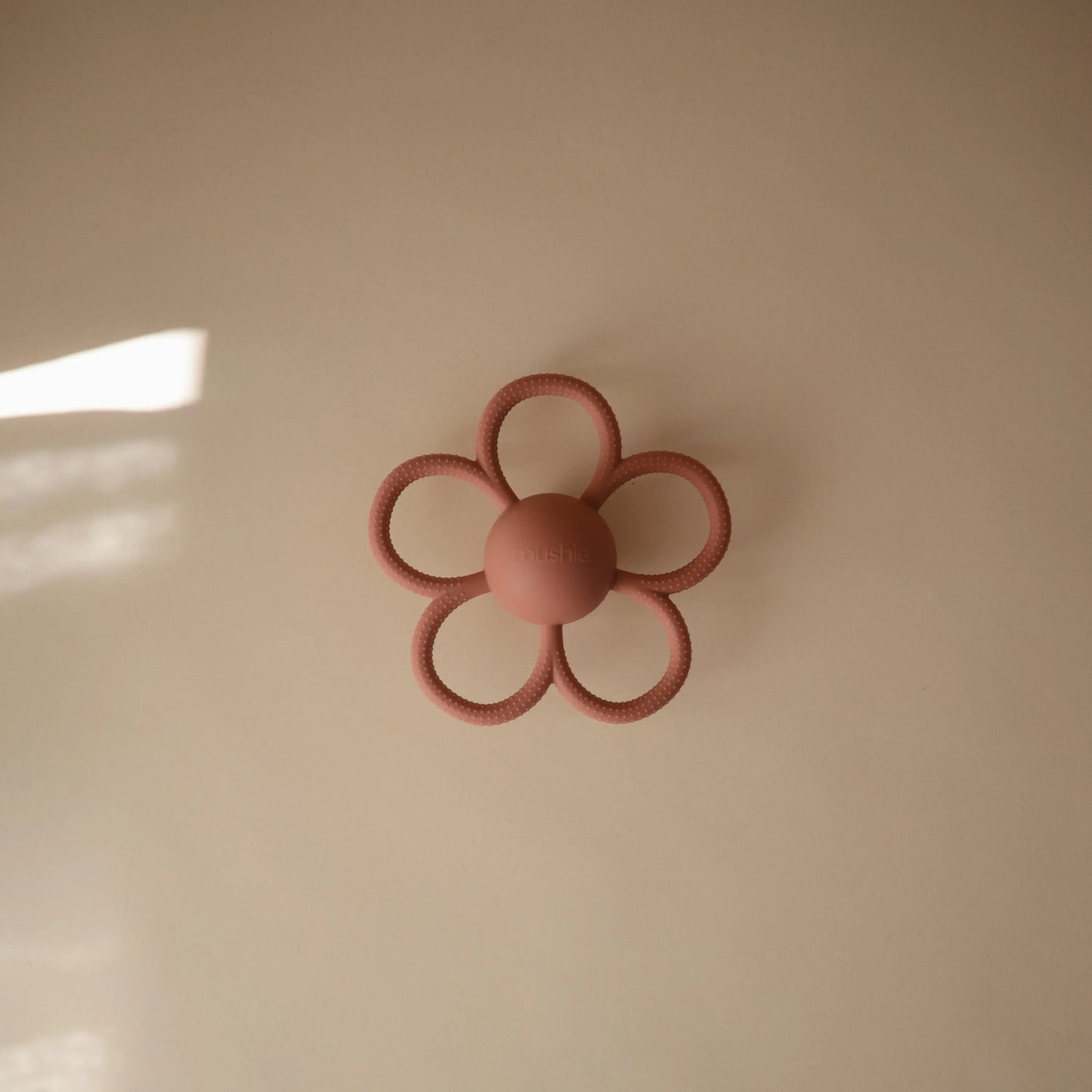 Daisy Rattle Teether Silicone Baby Toy with Built In Rattle for Soothing Relief Mushie