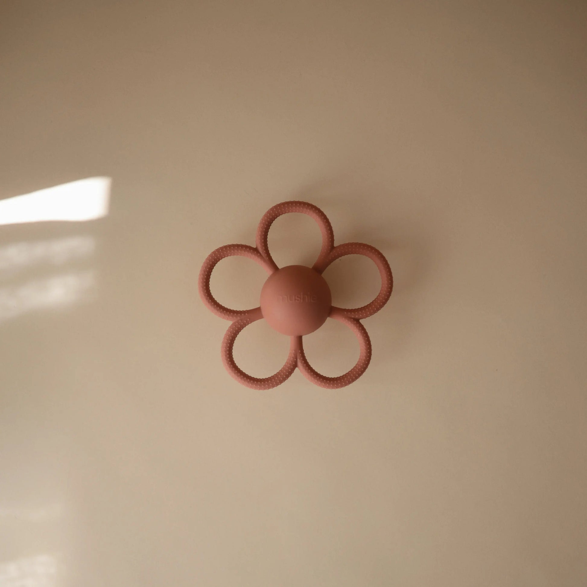 Daisy Rattle Teether Silicone Baby Toy with Built In Rattle for Soothing Relief Mushie