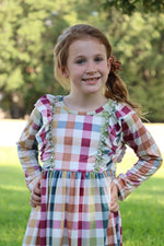 Rylee Faith Designs Charming Plaid Dress for Baby Girls Perfect for Fall Season Adventures - Apparel & Accessories > Clothing > Baby & Toddler Clothing > Baby & Toddler Dresses Dress