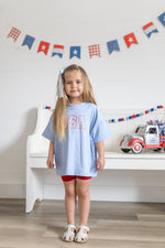 USA Daisy Oversized T-Shirt by Little Joy Co. at Everetts Place