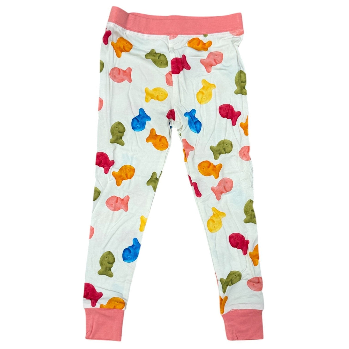 My First Snack Bamboo Pajamas – Green & Pink Lining Toddler PJs by Rayn’s Tiny Stitches