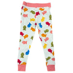 My First Snack Bamboo Pajamas – Green & Pink Lining Toddler PJs by Rayn’s Tiny Stitches