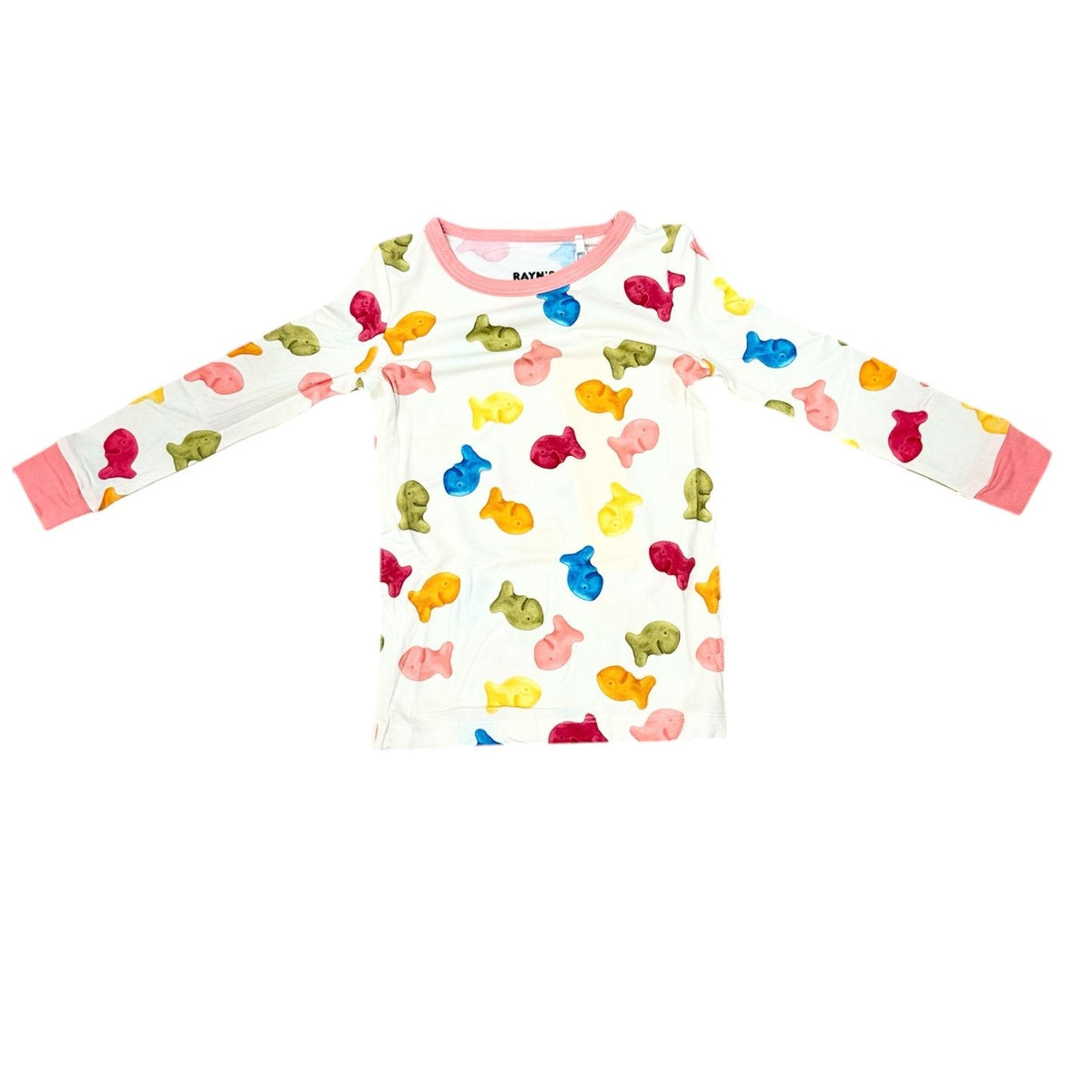 My First Snack Bamboo Pajamas – Green & Pink Lining Toddler PJs by Rayn’s Tiny Stitches