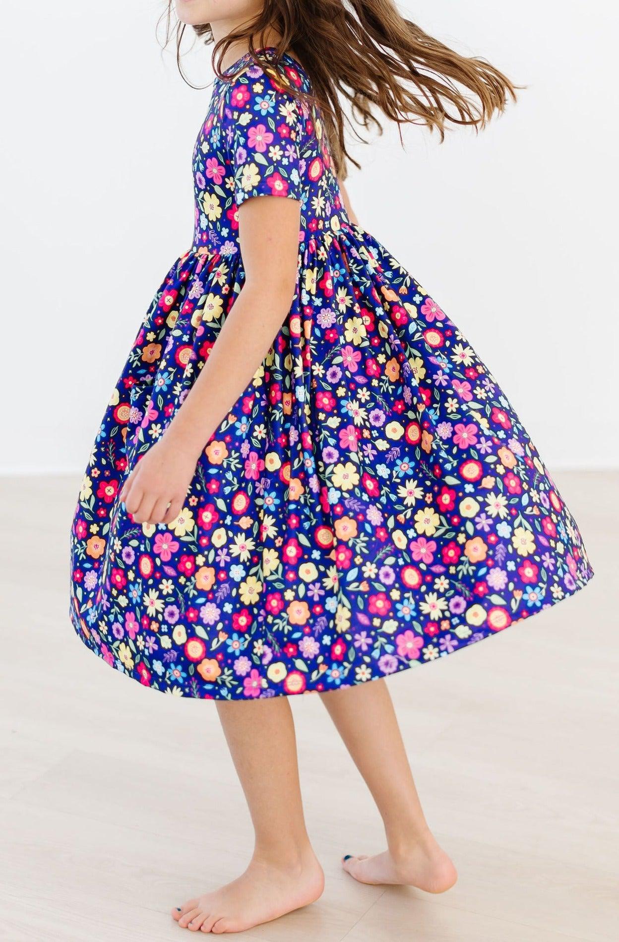 Mila & Rose ® Pick a Posy Short Sleeve Pocket Twirl Dress Mila Rose - Apparel & Accessories > Clothing > Dresses Twirl Pocket Dress S/S